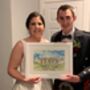 Personalised Wedding Venue Watercolour Painting. Original Wedding Portrait. Wedding Illustration Sketch. Not A Print, thumbnail 12 of 12