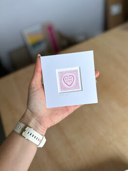 Love Hearts Mini Art Print, 4 of 8