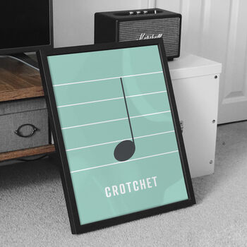 Crotchet Note Print | Music Theory Poster, 9 of 10