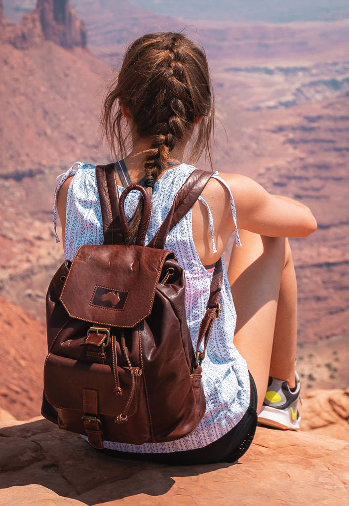 'outback' Luxury Leather Backpack By Wombat ...