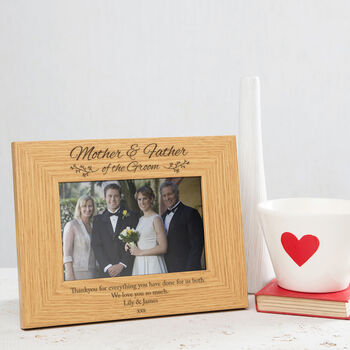 Personalised Mother And Father Of The Bride Frame, 4 of 7