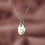 Silver Pebble Ashes Necklace, thumbnail 4 of 10