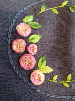 Hand Embroidered Linen Apron, 4 of 6