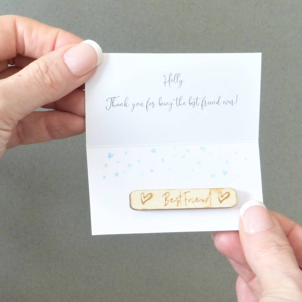 Best Friend Personalised Thoughtful Notes By Edge Inspired