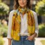 Personalised Van Gogh Print Silk Scarf, thumbnail 1 of 8