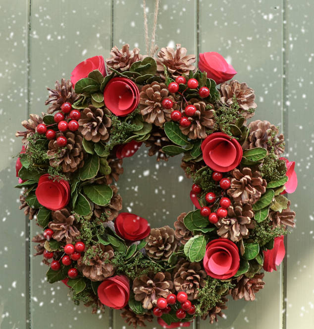 silver reindeer christmas wreath hanger by dibor