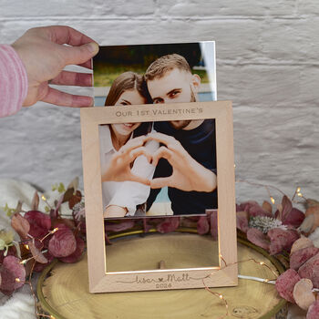 Valentines Couples Photo Light Up LED Picture Frame, 2 of 4