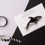 Killer Whale Embroidered Patch, thumbnail 3 of 4