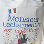 Personalised French Teacher Bag, thumbnail 6 of 12