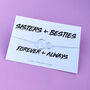 Sister + Besties Sterling Silver Bracelet, thumbnail 1 of 3