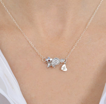 Sterling Silver Wildflower Necklace, 7 of 12
