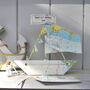Personalised Nautical Chart Sail Boat Card, thumbnail 2 of 5