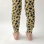 Dusty Pink “Leopard Spot” Organic Cotton Leggings, thumbnail 6 of 8