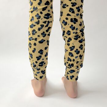 Dusty Pink “Leopard Spot” Organic Cotton Leggings, 6 of 8