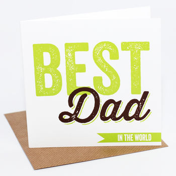 'best Dad In The World' Card By Allihopa | notonthehighstreet.com