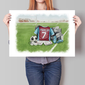 Personalised Football Shirt Print, 4 of 7