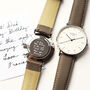 Men`s Watch Personalised With Actual Handwriting, thumbnail 1 of 5