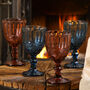 Set Of Four Sapphire And Amethyst Goblets, thumbnail 3 of 6