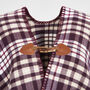 Caramel And Chocolate Check Cape, thumbnail 5 of 6