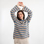 Rosie Striped Jumper Knitting Kit, thumbnail 3 of 12