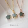 Aquamarine March Birthstone Star Necklace, thumbnail 5 of 12