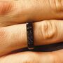 Black Personalised Signet Ring, thumbnail 2 of 4