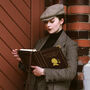 Sherlock Holmes Silhouette Burgundy Book Small Handbag, thumbnail 8 of 9