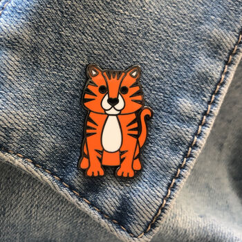 Tiger Enamel Pin Badge, 2 of 3