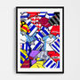Reading Football Shirt Mash Up Print, thumbnail 3 of 3