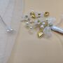 Pearl And Gold Wedding Boutonniere For Groom And Groomsmen, thumbnail 4 of 11