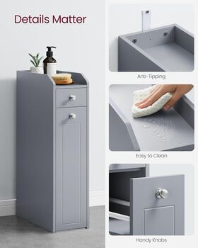 Small Bathroom Cabinet Storage Organiser With Drawers, 5 of 8