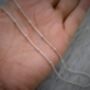 925 Silver Bead Chain Necklace, thumbnail 3 of 4