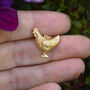 Sterling Silver/18ct Gold Plated Chicken Pendant, thumbnail 2 of 3