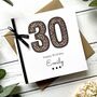 Personalised Leopard Print 30th Birthday Card, thumbnail 2 of 3