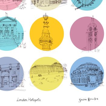 'London Hotspots' Original Silkscreen By Susie Brooks, 3 of 4
