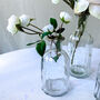 Vintage Glass Bottle Vase With Gold Rim Two Sizes, thumbnail 6 of 12