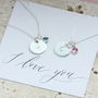 Personalised Necklace With Mini Birthstone, thumbnail 2 of 7