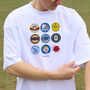 Brighton Football Beer Mats Oversized T Shirt, thumbnail 4 of 10