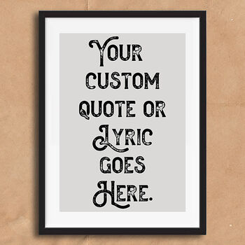 Personalised Vintage Quote Typography Print, 4 of 5