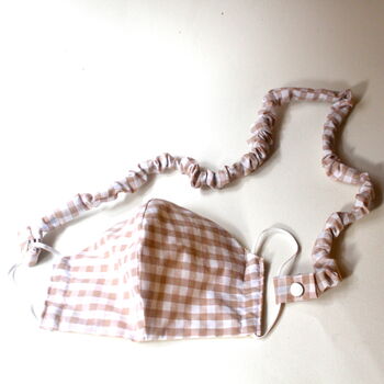Washable Gingham Face Masks For Men And Women, 2 of 12