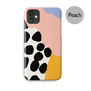 Wavy Shapes Big Polka Dots Phone Case, More Colours, 3 of 5