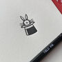 'Rabbit In A Hat' Letterpress Card, thumbnail 2 of 2