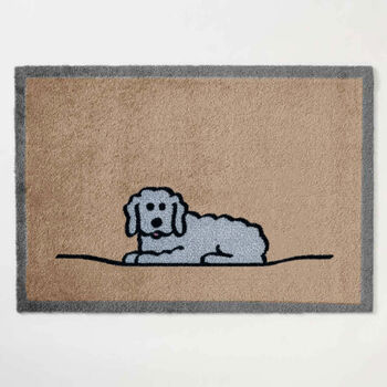Fluffy Dog Doormat, Natural, 3 of 8