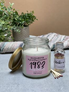 Birth Year Candle | Personalised, 4 of 5