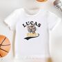 Personalised College Varsity Baby T Shirt, thumbnail 1 of 2