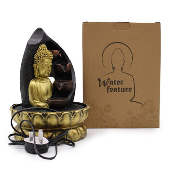 Golden Buddha Pouring Pots Tabletop Water Feature 30cm, 3 of 3