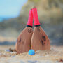 'The Ouen' Personalised Handmade Wooden Beach Bat Set, thumbnail 1 of 9