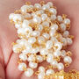 White Pearl Gold And Silver Tassel Charm Necklace, thumbnail 4 of 11