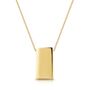 Personalised 18 K Gold Plated Oblong Necklace, thumbnail 1 of 5