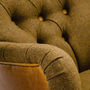 Vintage Leather Curved Arm Sofa Bench Choice Of Sizes, thumbnail 7 of 8